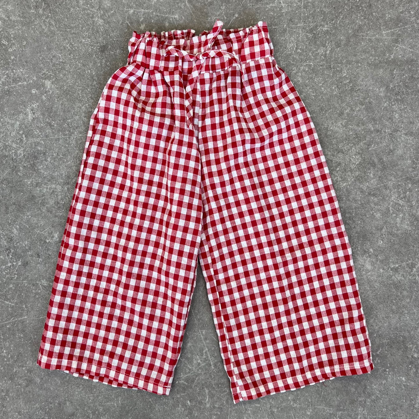 Gingham Trousers RED