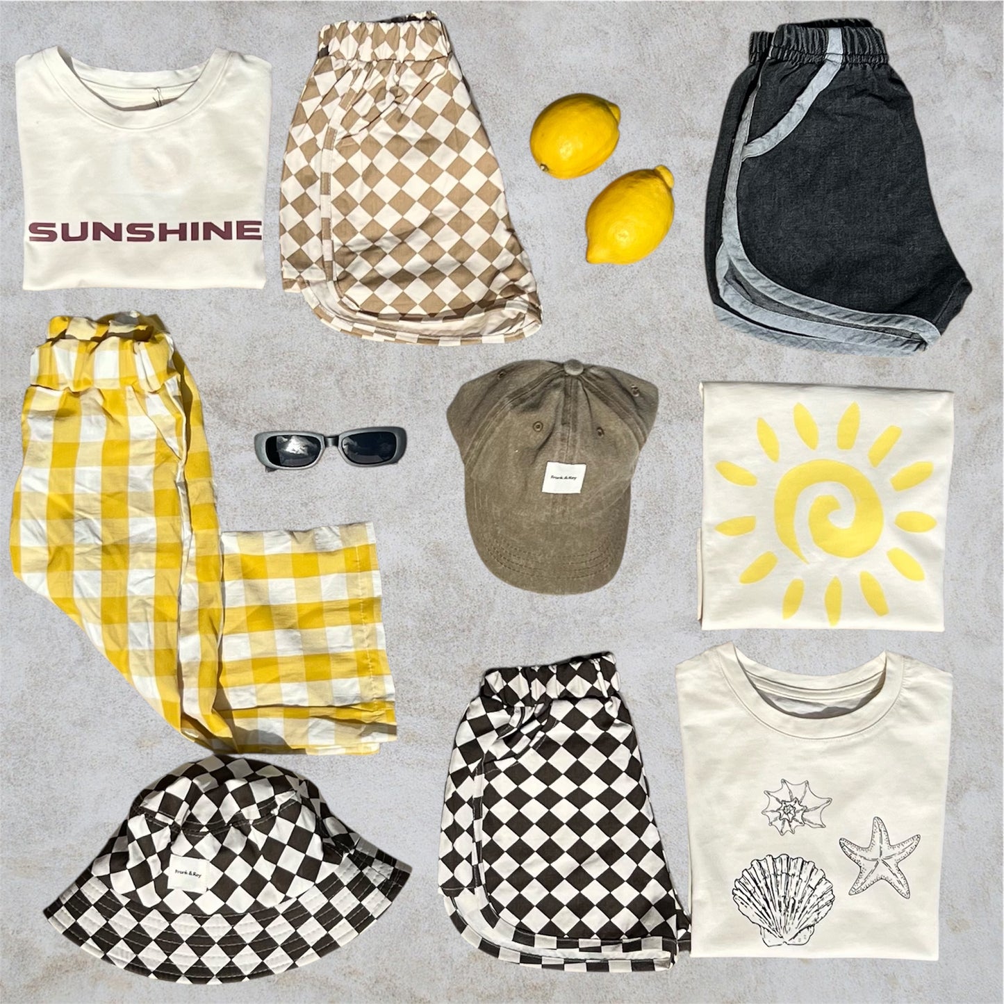 Acid wash denim shorts