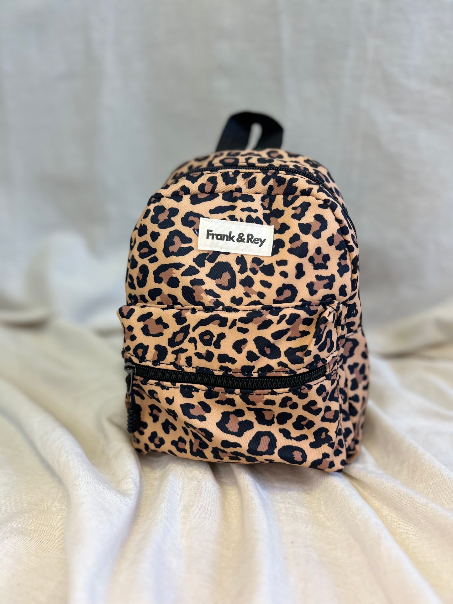 Leopard Print Mini Backpack