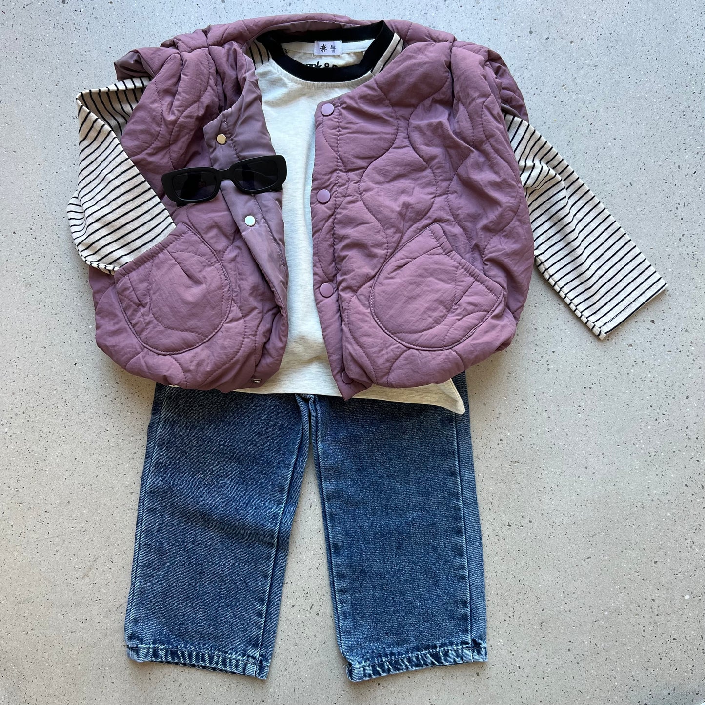 Purple bubble gilet