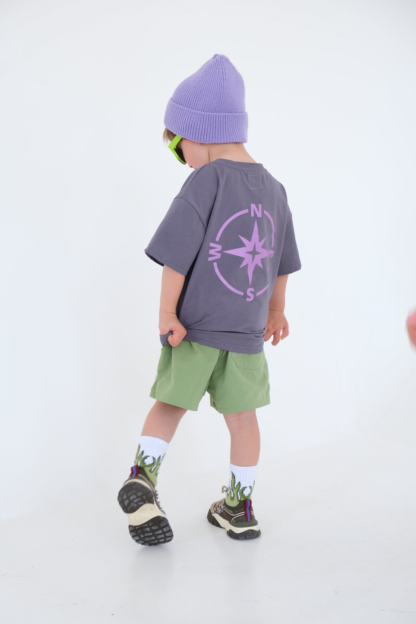 Green Cotton shorts