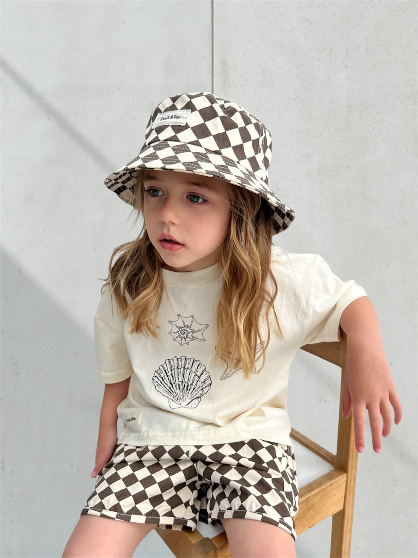 Chocolate Diamond Check Bucket Hat
