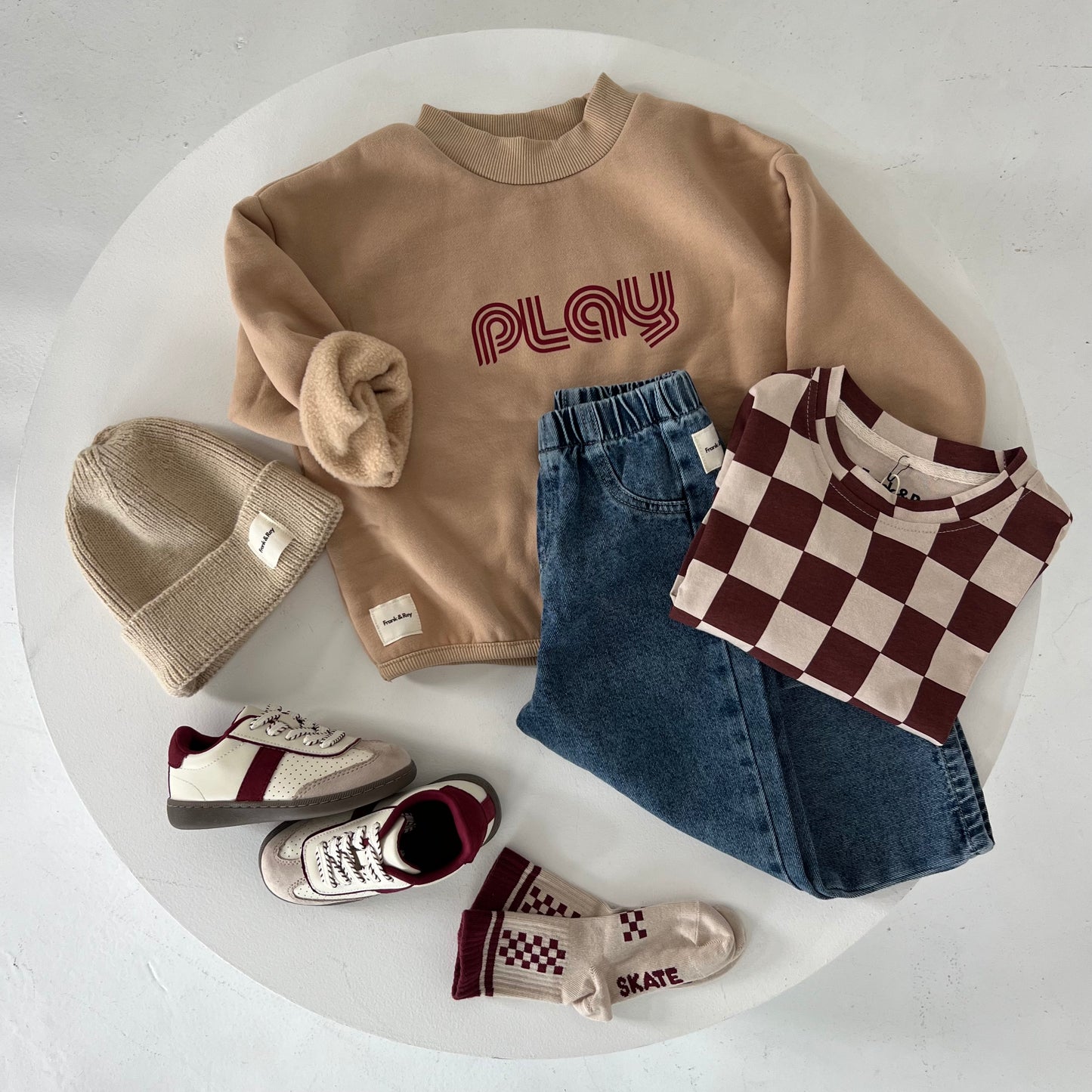 Lux knit beanie - CREAM