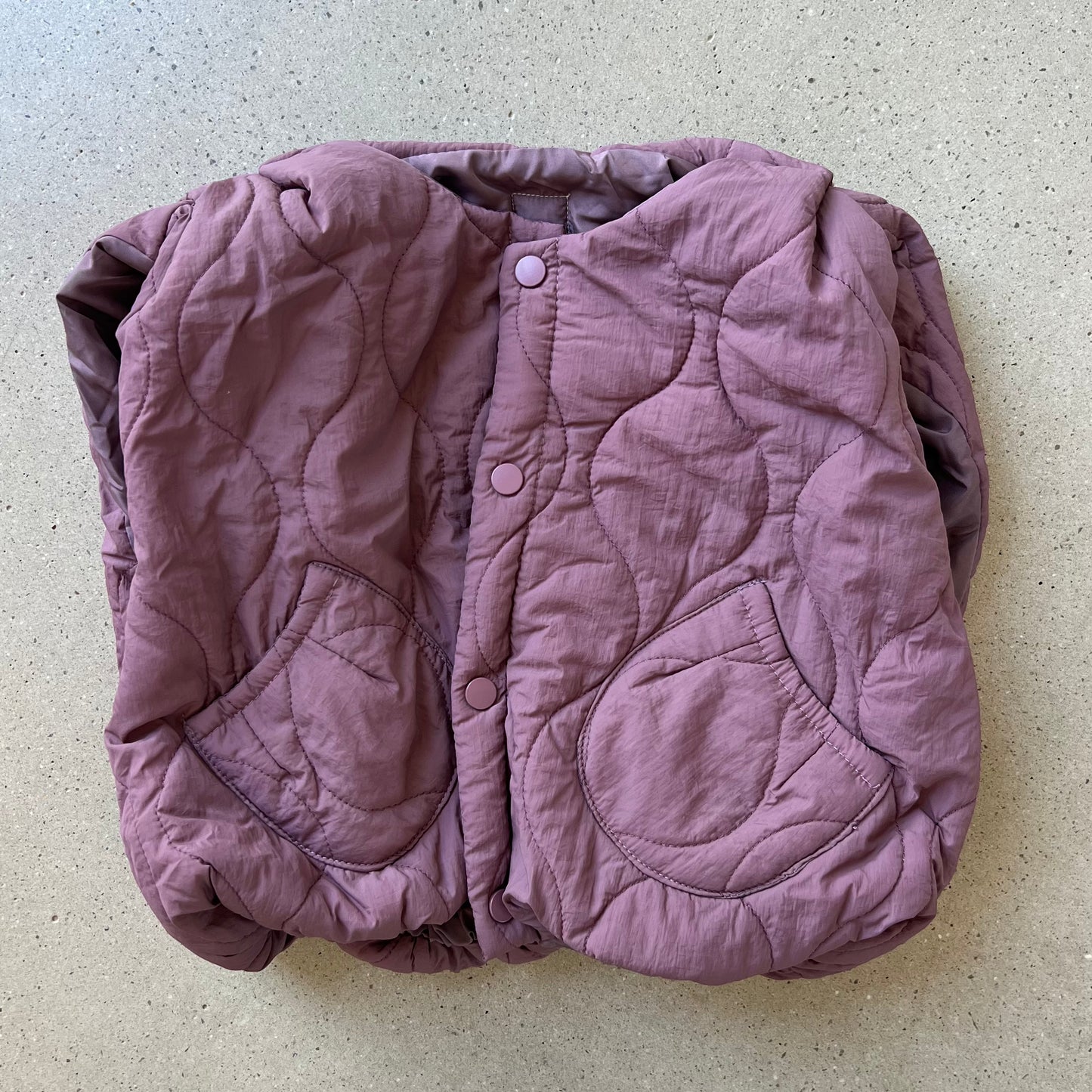 Purple bubble gilet