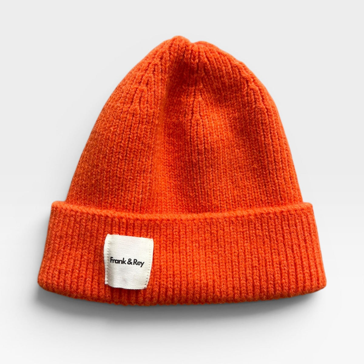 Lux knit beanie - Tangerine