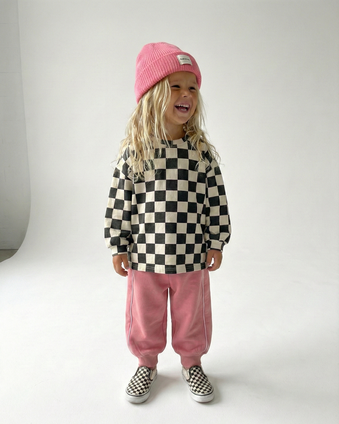 Lux knit beanie - Strawberry pink