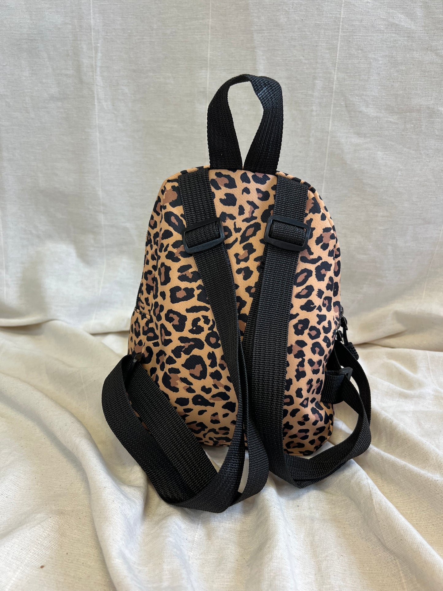 Leopard Print Mini Backpack