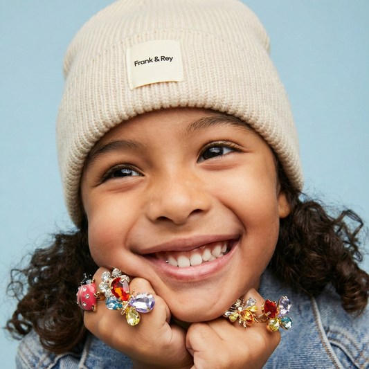 Lux knit beanie - Vanilla
