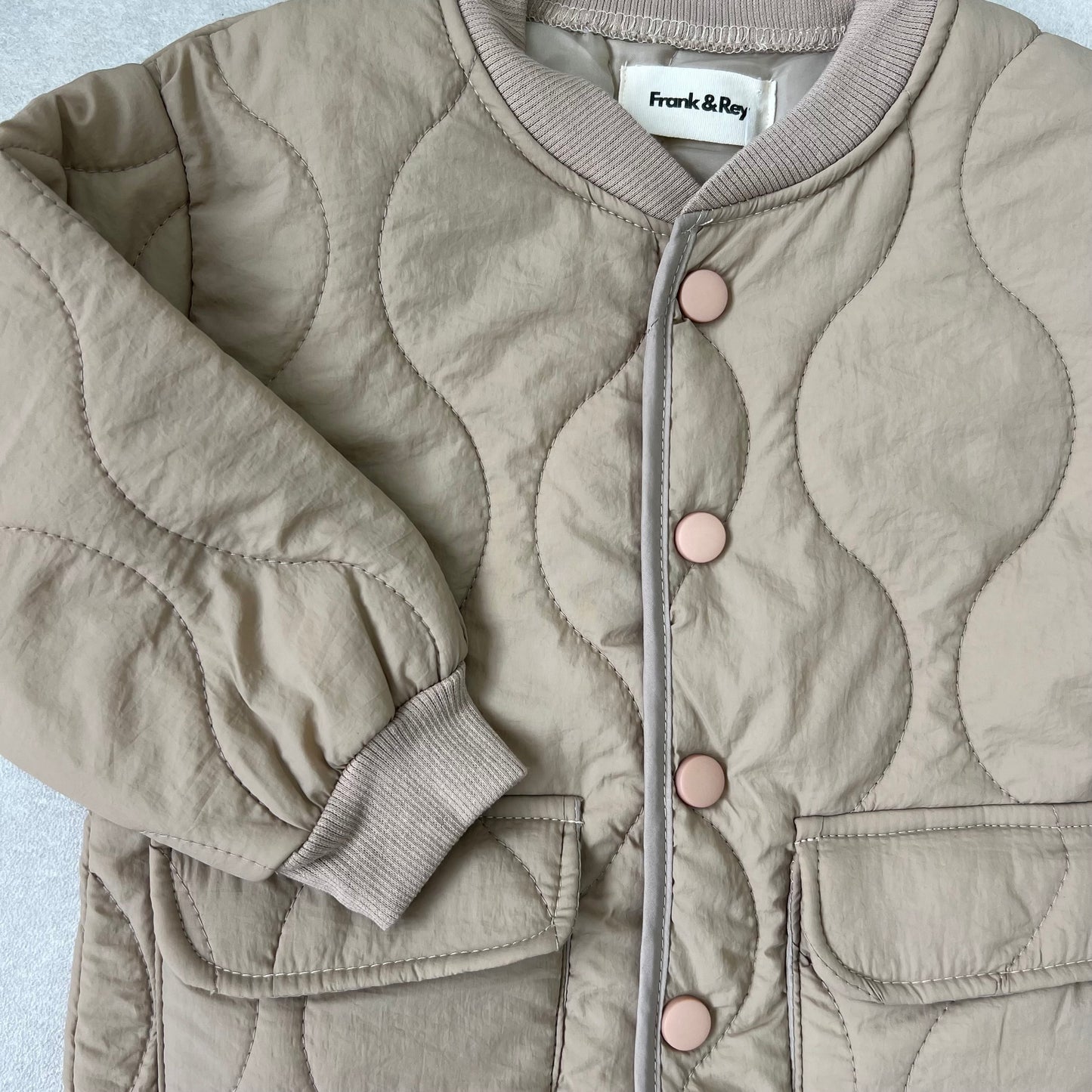 Beige Bomber jacket