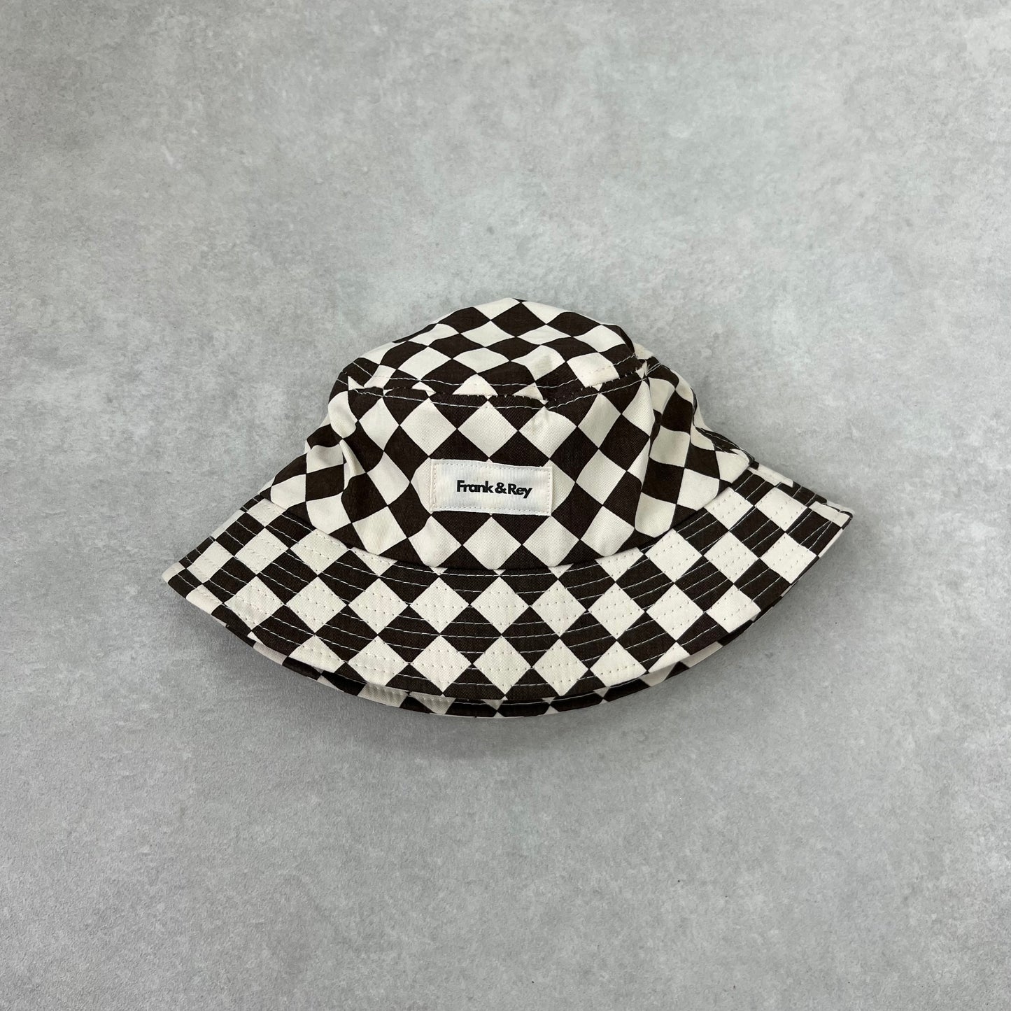 Chocolate Diamond Check Bucket Hat