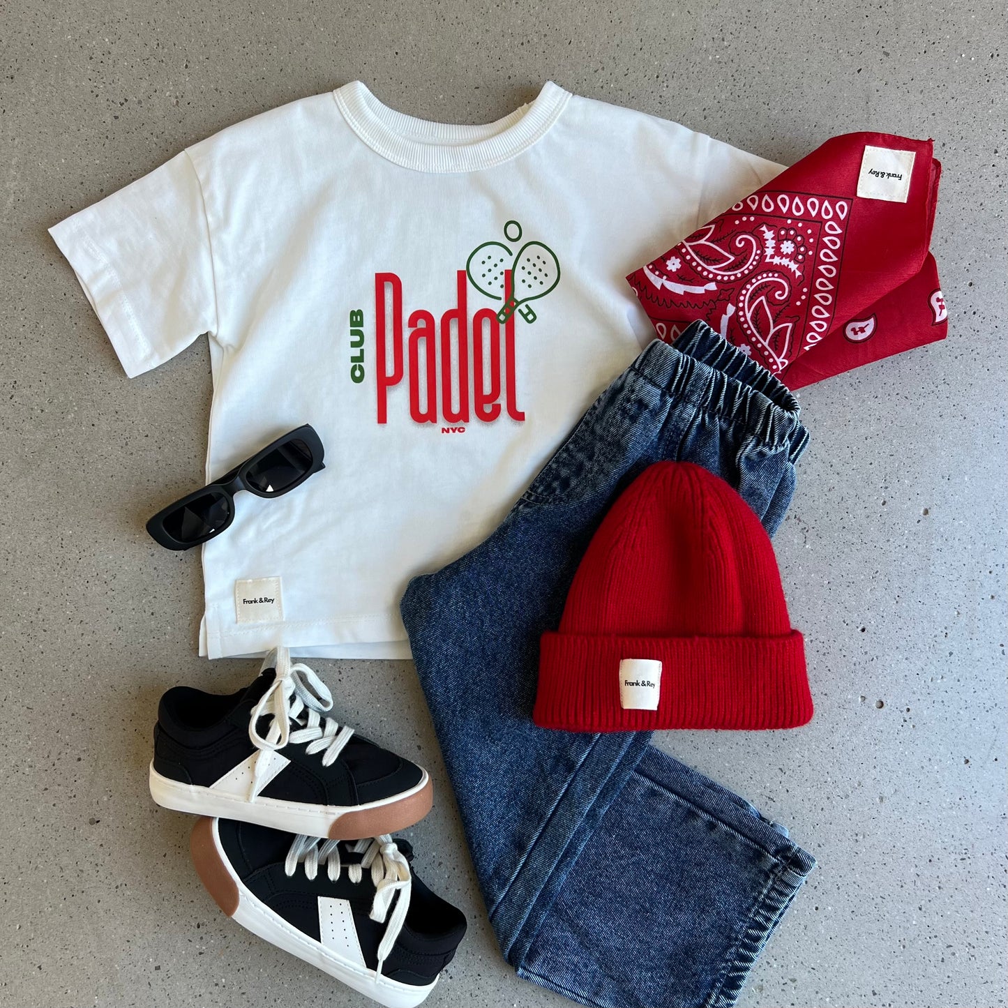 Lux knit beanie - RED