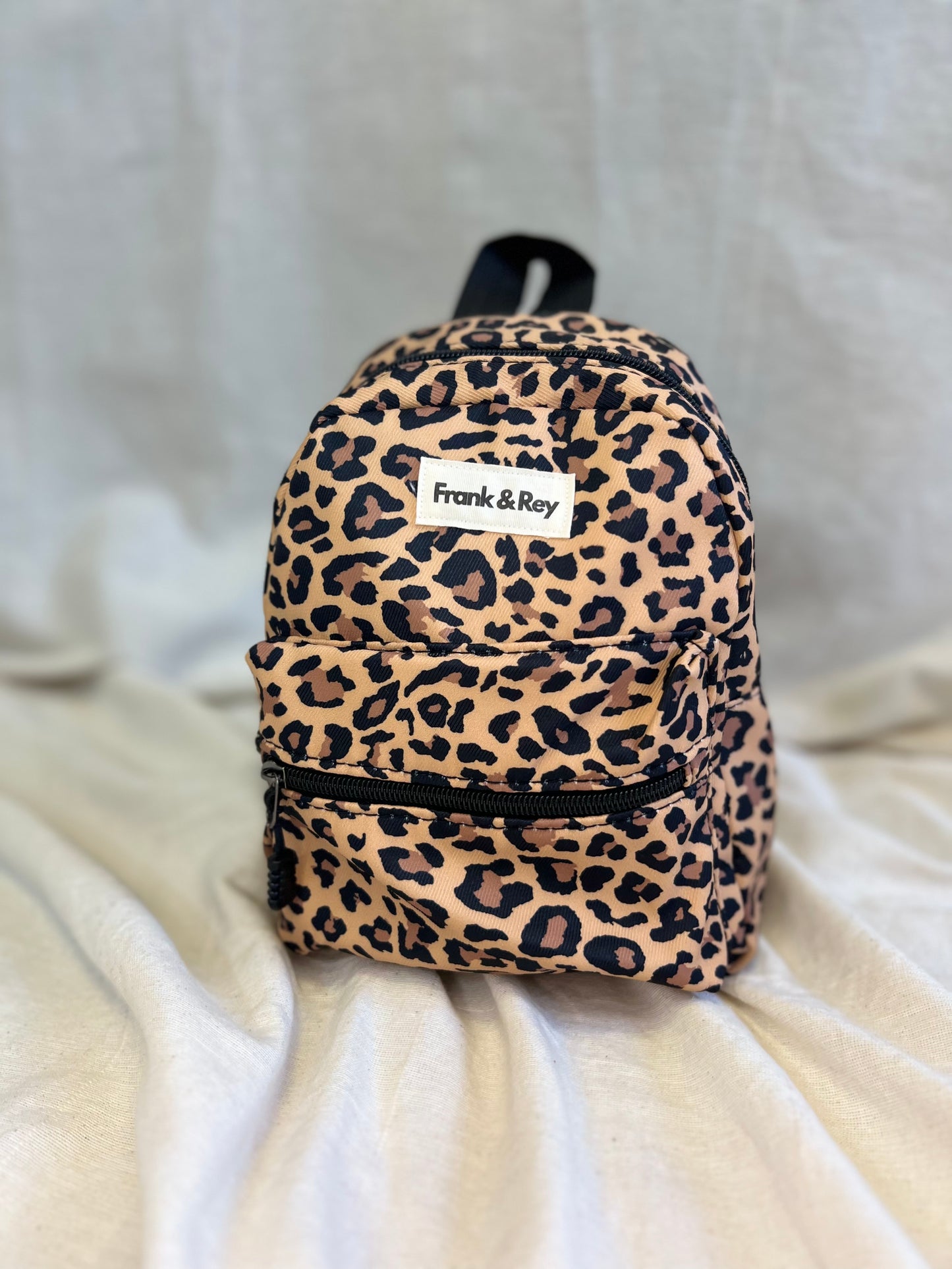 Leopard Print Mini Backpack