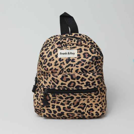 Leopard Print Mini Backpack