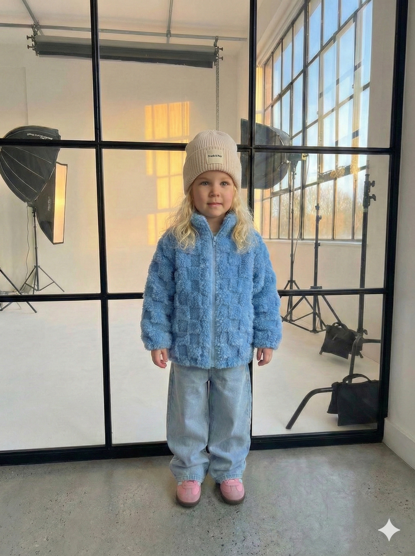 Blue Checkerboard Fleece