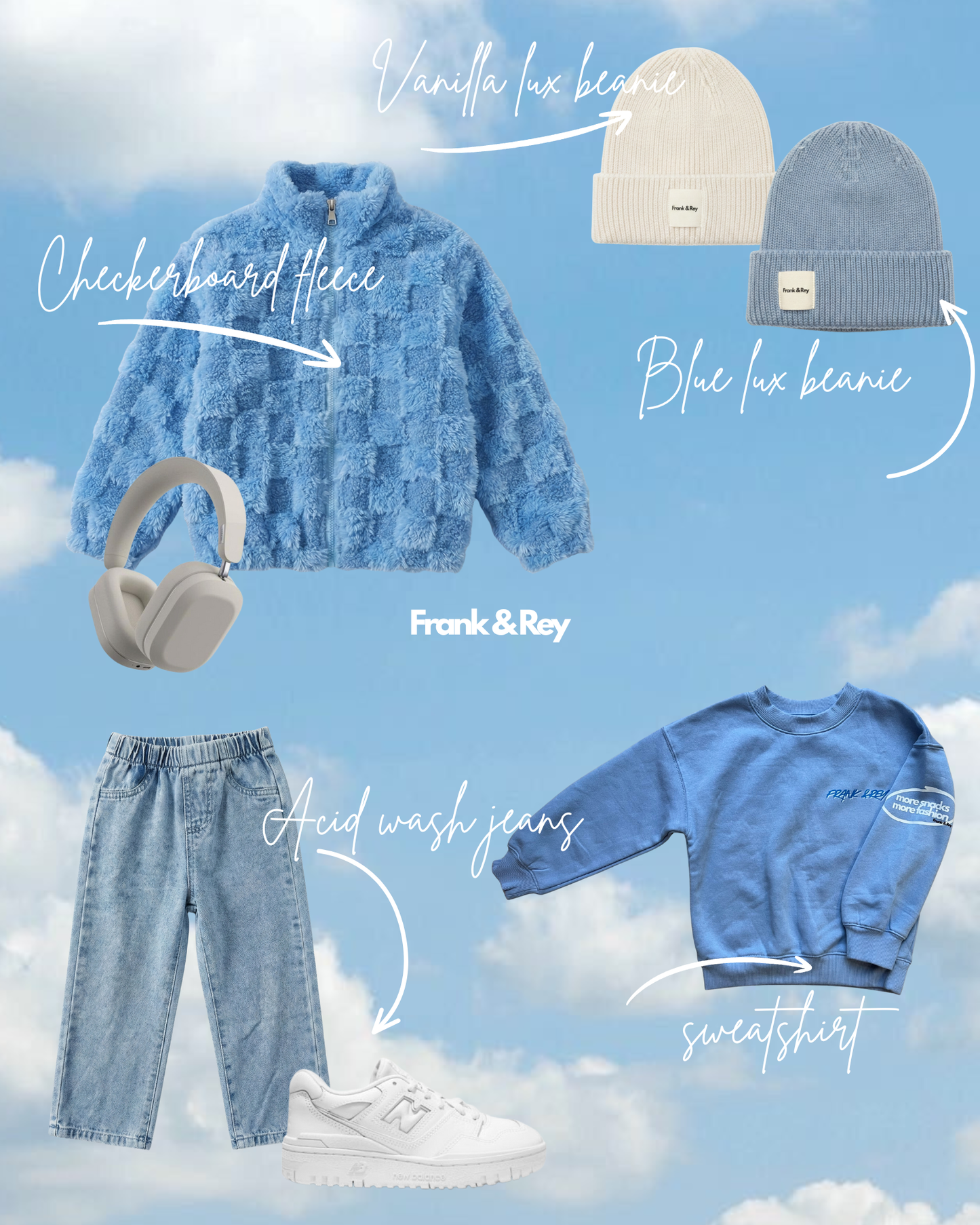 Blue Checkerboard Fleece