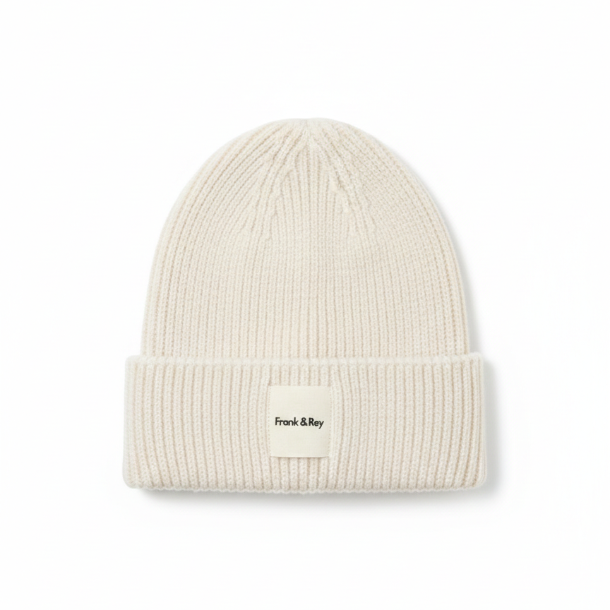 Lux knit beanie - Vanilla