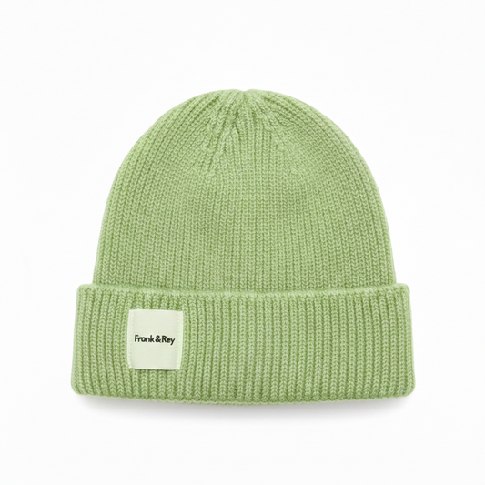 Lux knit beanie - Pistachio Green