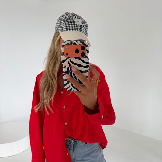 Gingham Mom Cap
