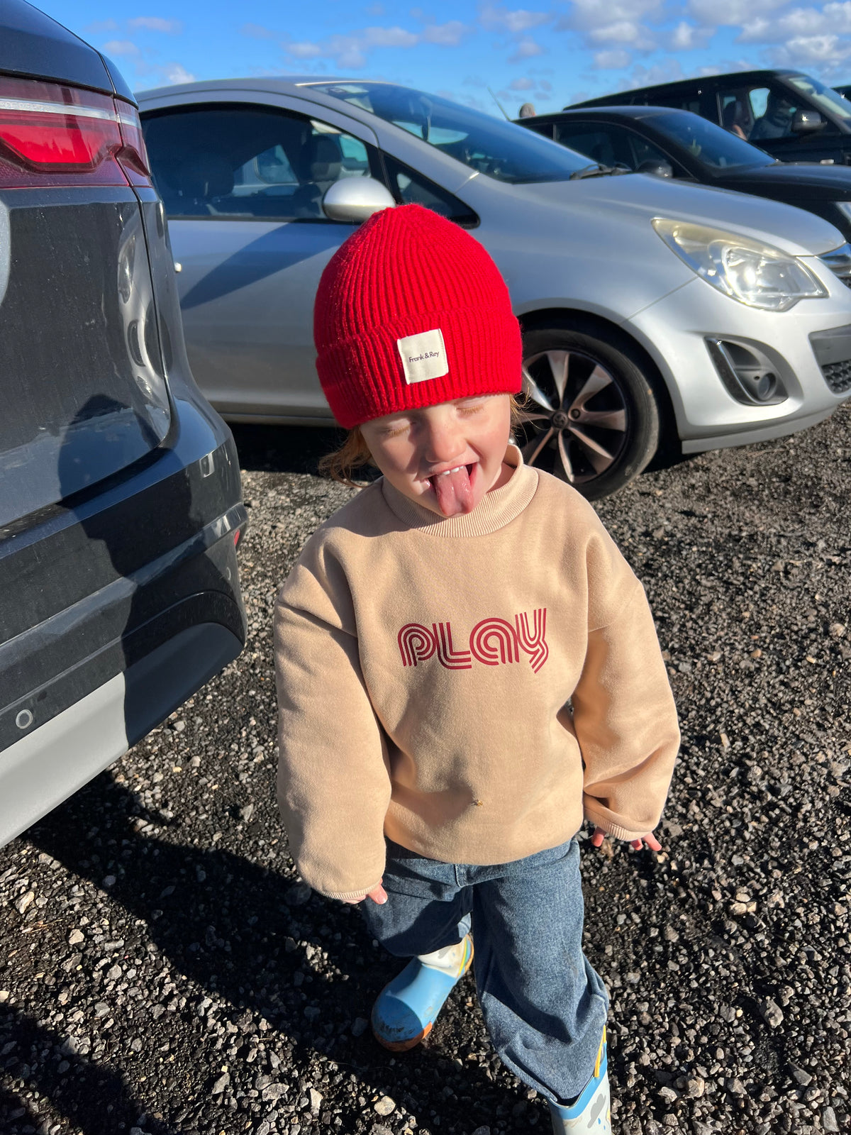 Lux knit beanie - Ketchup