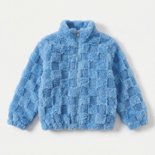 Blue Checkerboard Fleece