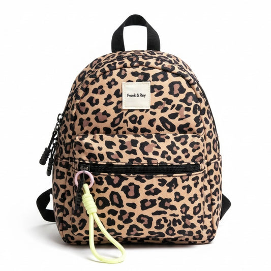 Leopard Print Mini Backpack