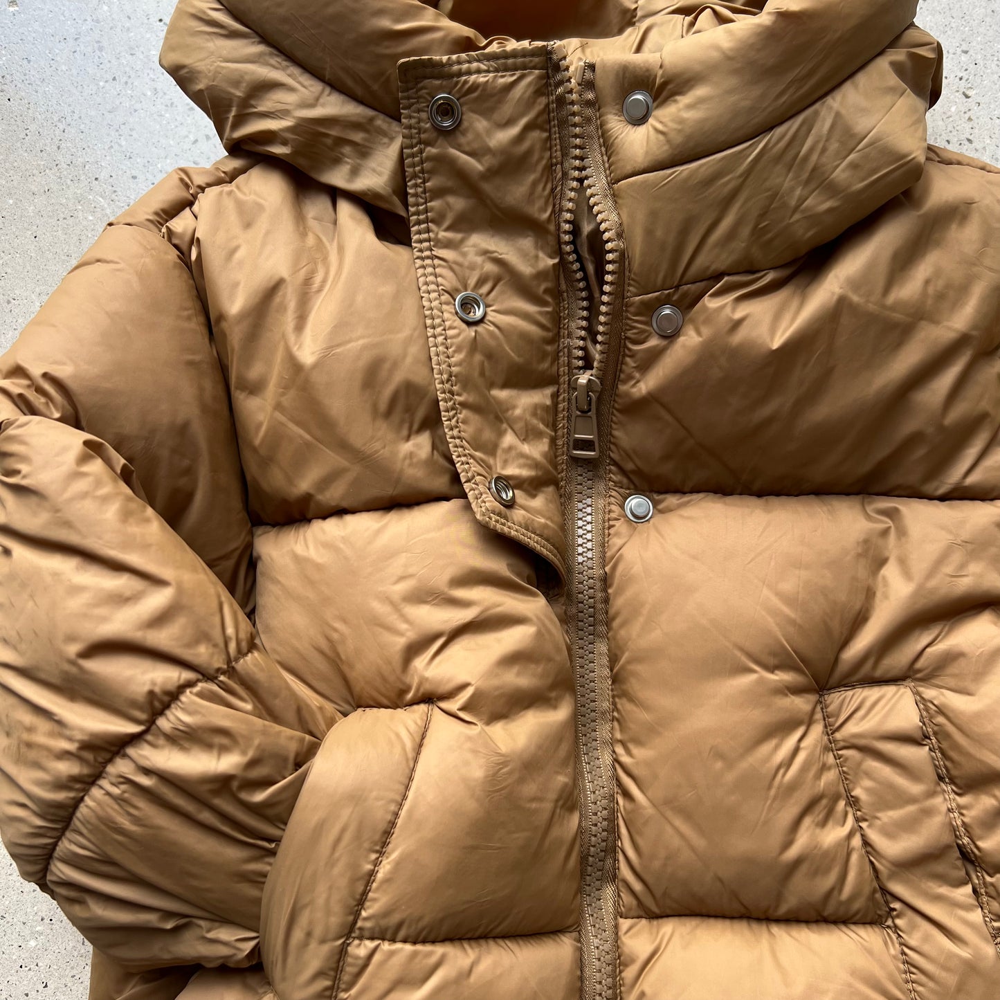 Tan Puffer Coat