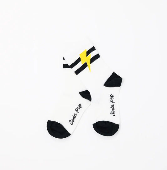 Lightning Bolt Print Socks