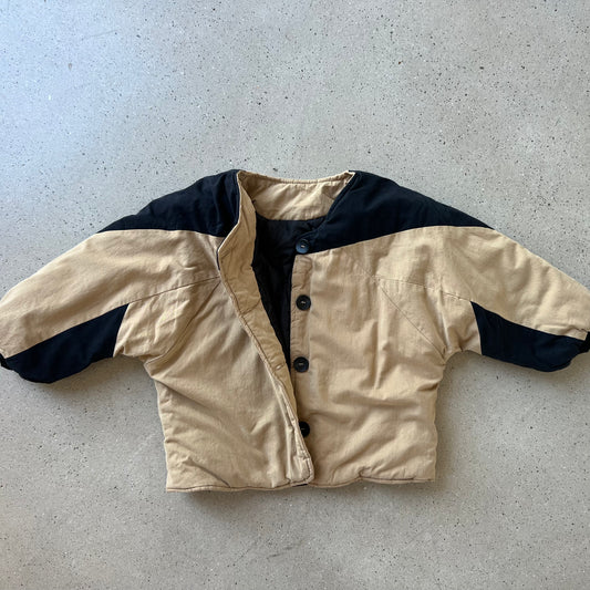 Black & Tan Bomber Jacket