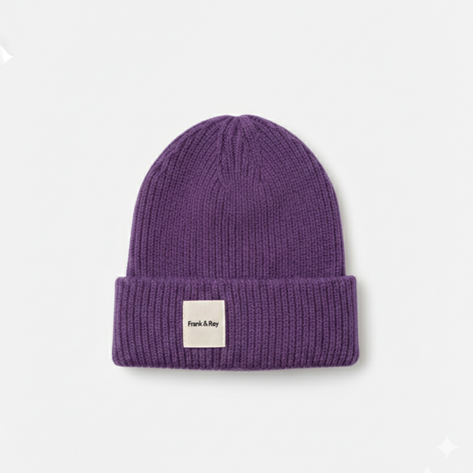 Lux knit beanie - PURPLE