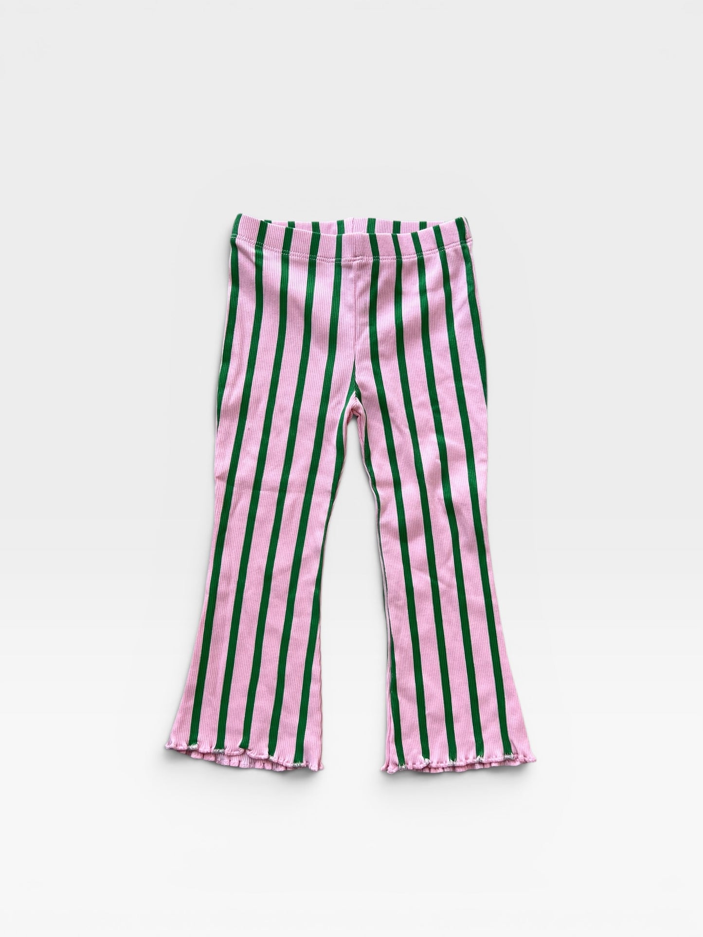 Ribbed Stripe Flares