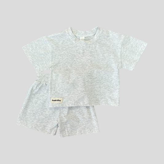 Marl Grey T-shirt & Shorts Set