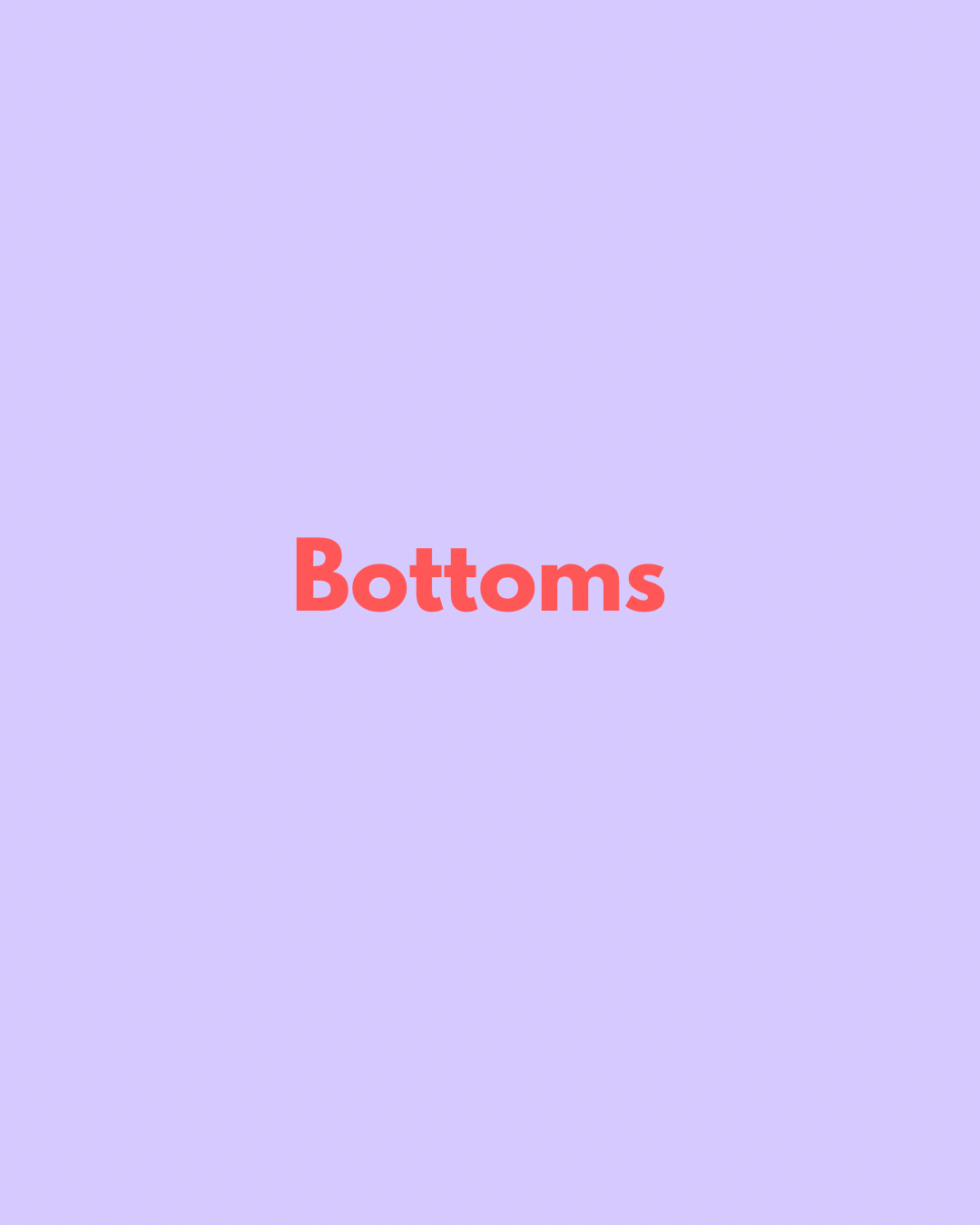 Sample Sale Bottoms