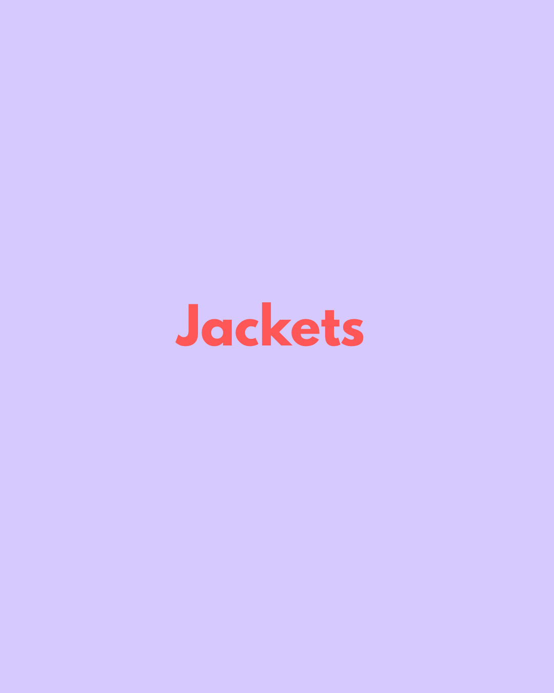 Sample Sale Jackets